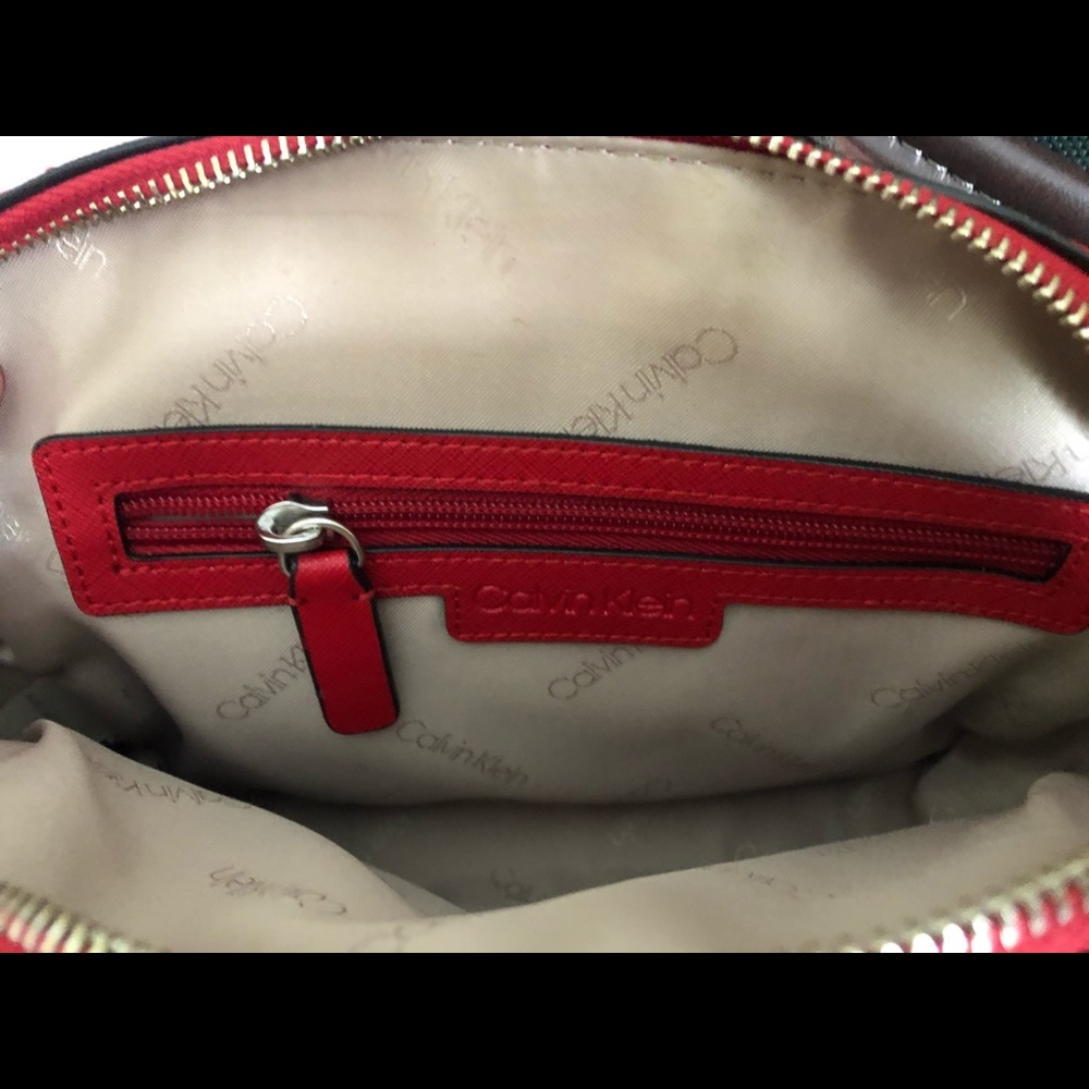 Calvin Klein Red Bag (see description/pics) - Picture 6 of 9